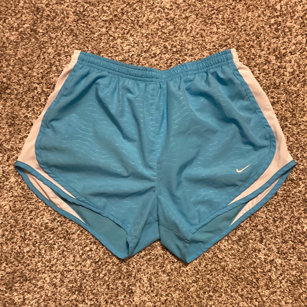 Blue Nike tempo running shorts, size s
